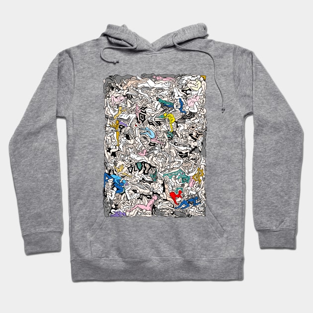 Kamasutra LOVE Doodle Hoodie by wontondoodles